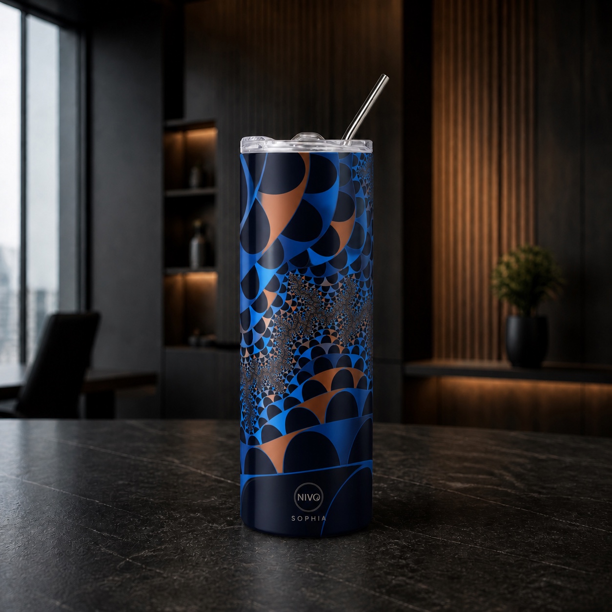 Fully personalised skinny tumbler
